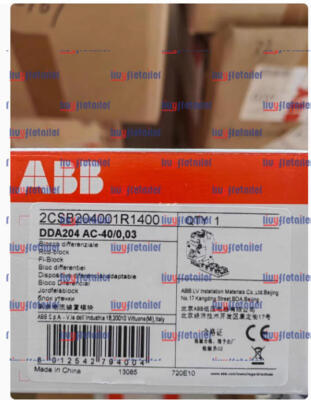 New One ABB DDA204 AC-40/0,03 RCD Block 2CSB204001R1400 for MCBs S200 ...