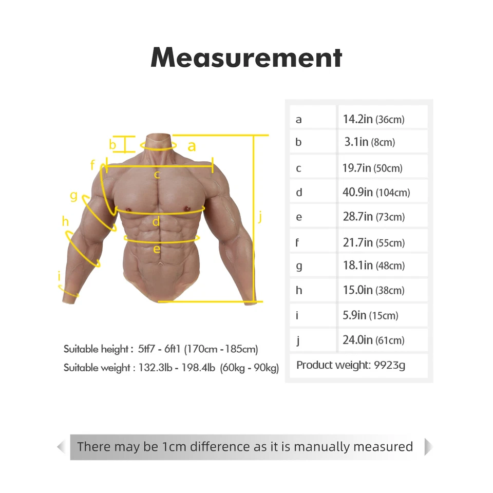 Traje muscular mejorado de silicona SMITIZEN pantalón muscular realista fetiche vientre falso Foto 4 de 4