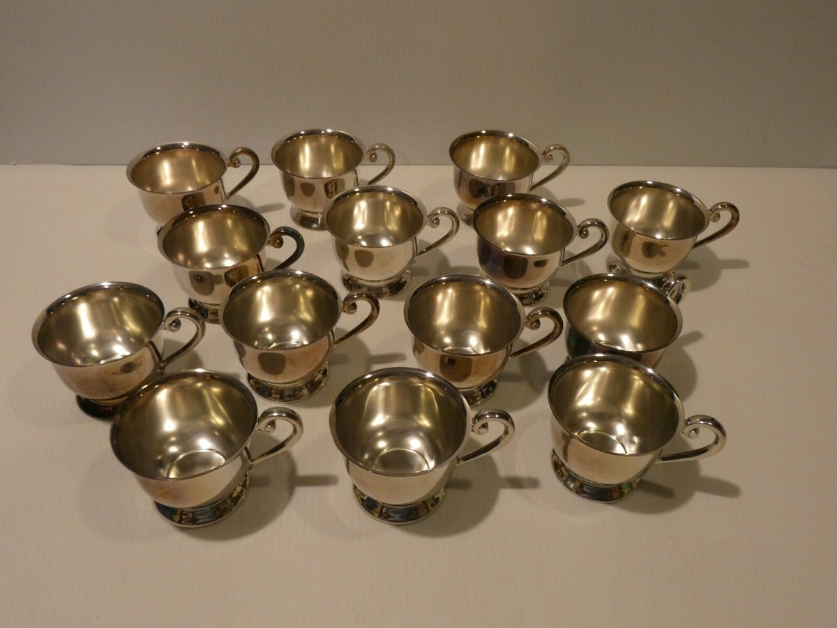 Eugen Ferner 1966 Set 14 EPNS Silverplate Punch Cups | eBay Eugen Ferner 1966 Set 14 EPNS Silverplate Punch Cups | eBay