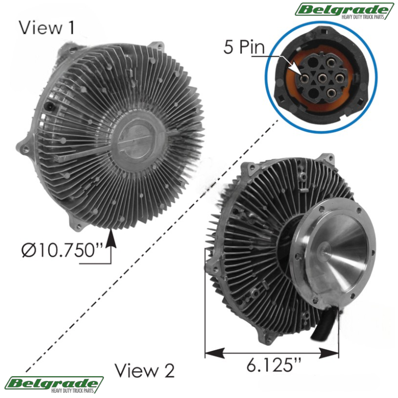 810.46483 Fan Clutch Electric Replaces Kysor KYS020005483 | eBay