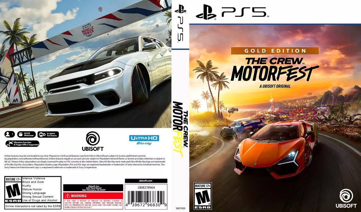 Contents of The Crew Motorfest editions