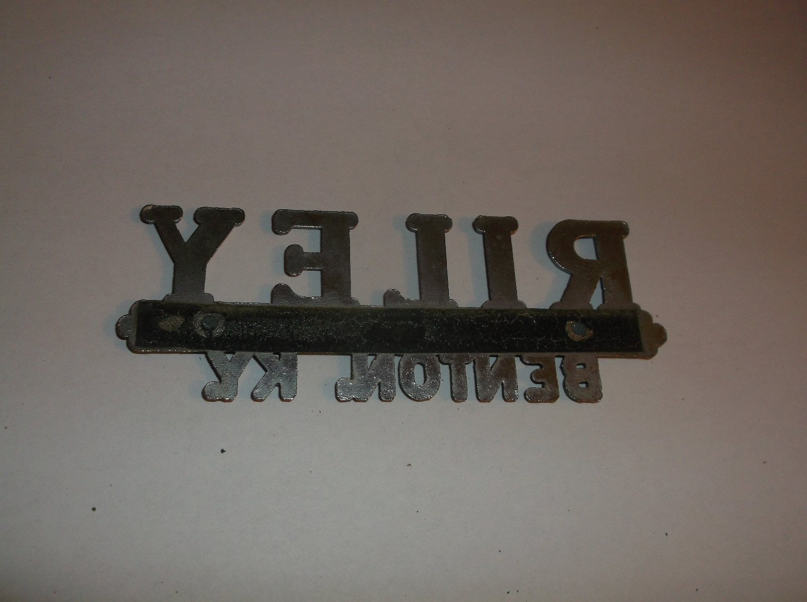 Vintage Riley Benton, KY Car Dealership Emblem eBay