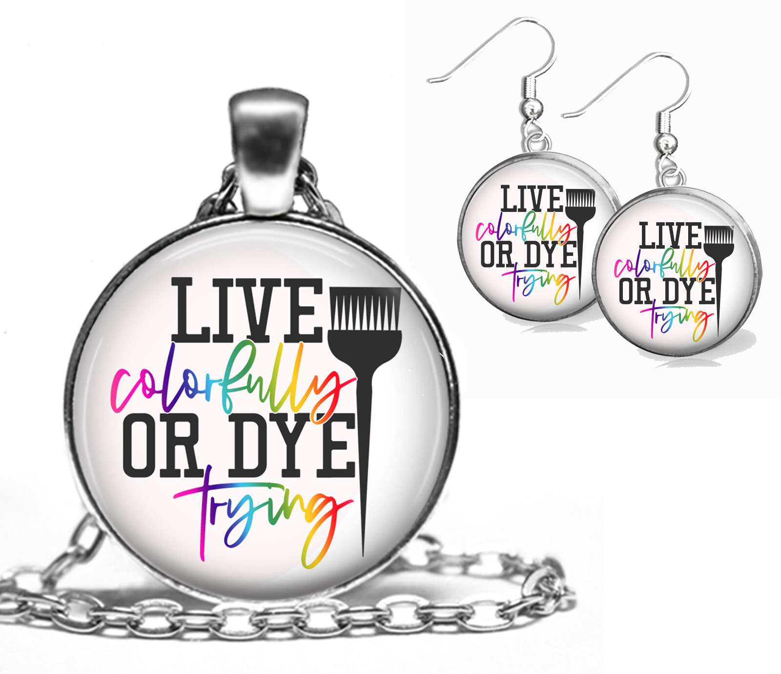 Specialist Gift Pendant Necklace & Dangle Earrings Set