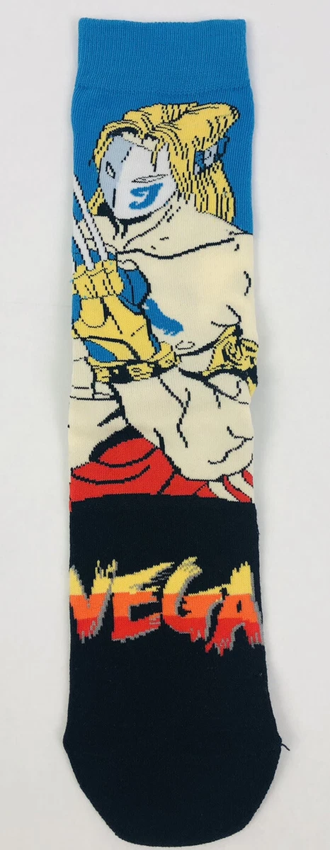 Street Fighter 2 Vega Mens & Womens Unisex Street Fighter Crew Socks