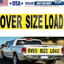 For Car Hauling 12" x 60" Warning Magnetic Oversize Load Signs Wide Load Sign