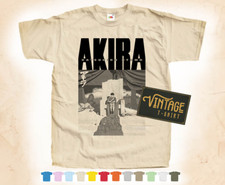 Black Print AKIRA vol 4 T SHIRT TEE Vintage Poster Natural 12 Colors
