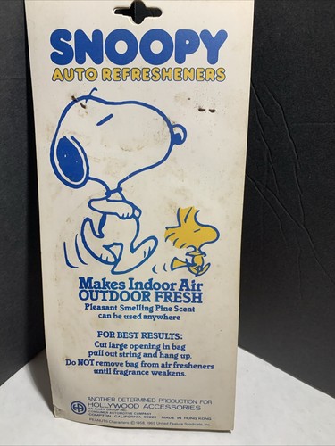 Ambientador de coche vintage Peanuts Snoopy & Woodstock LEER - Imagen 14 de 15