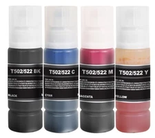 4PK Replacement Ink Refill Kit fits Epson 502 ET-2750 ET-2750 ET-2760 ET-2850