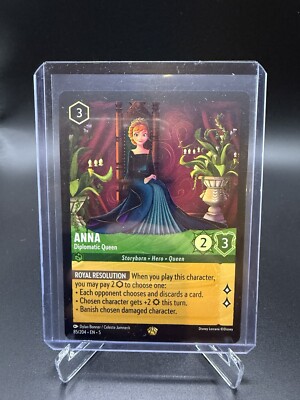 Disney Lorcana TCG Shimmering Skies Anna Diplomatic Queen Legendary 85/204