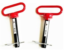 2 GOLIATH INDUSTRIAL RED HANDLE 3/4 X 4" TRACTOR HITCH PINS WAGON TRAILER RHP34S