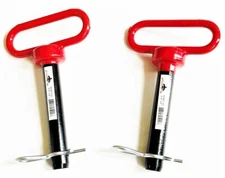 2 GOLIATH INDUSTRIAL RED HANDLE 3/4 X 4" TRACTOR HITCH PINS WAGON TRAILER RHP34S