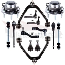 14PCS Front Control Arm Ball JointTie Rod End For Chevrolet Tahoe GMC Yukon