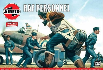 Airfix Vintage 47 RAF Personnel 1:76 Scale Plastic Model Figures A00747V