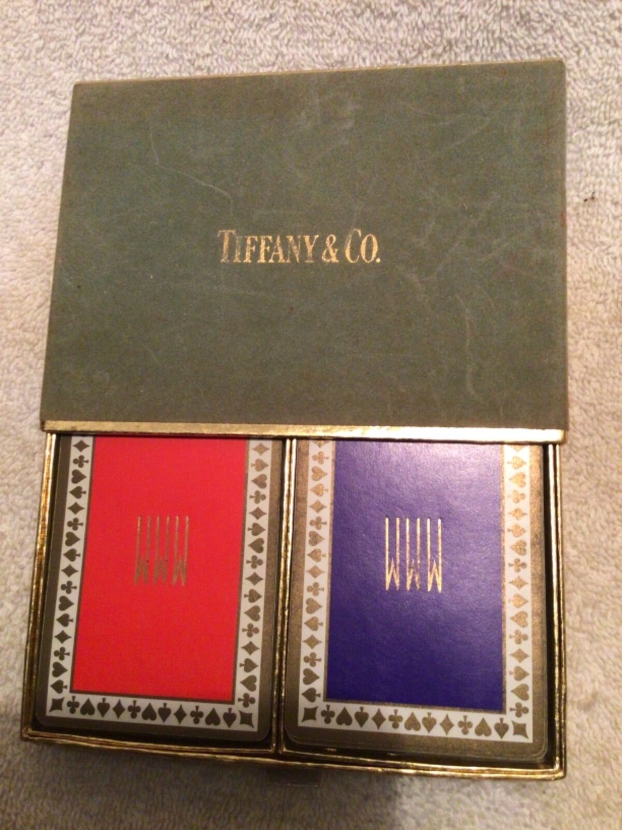 Tiffany & Co. トランプ 2デッキ Vtg. Box of Tiffany & Co. Playing