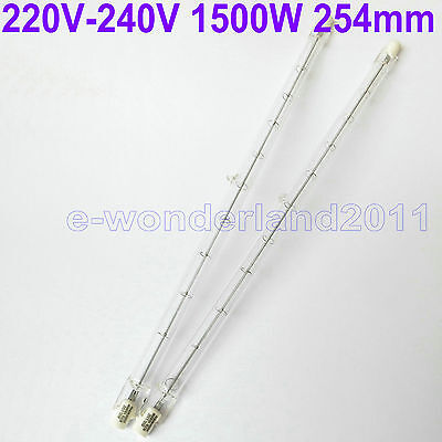 2x 1500w R7S J254mm R7 Linear Halogen Bulbs Security Lamp Flood Light