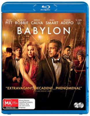 BABYLON - Brad Pitt, Jovan Adepo, Margot Robbie, Tobey Maguire - NEW 2 BLURAYS
