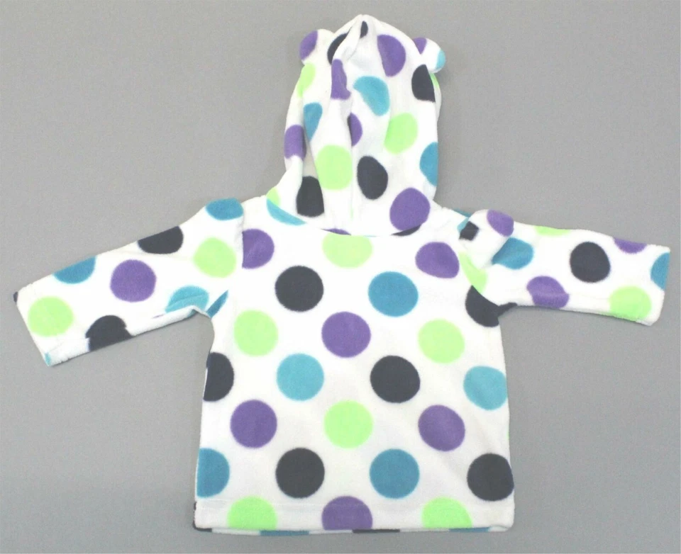 Sudadera con capucha polar a lunares Jumping Beans para niña JL3 multicolor talla 6 meses nueva con etiquetas Foto 3 de 4