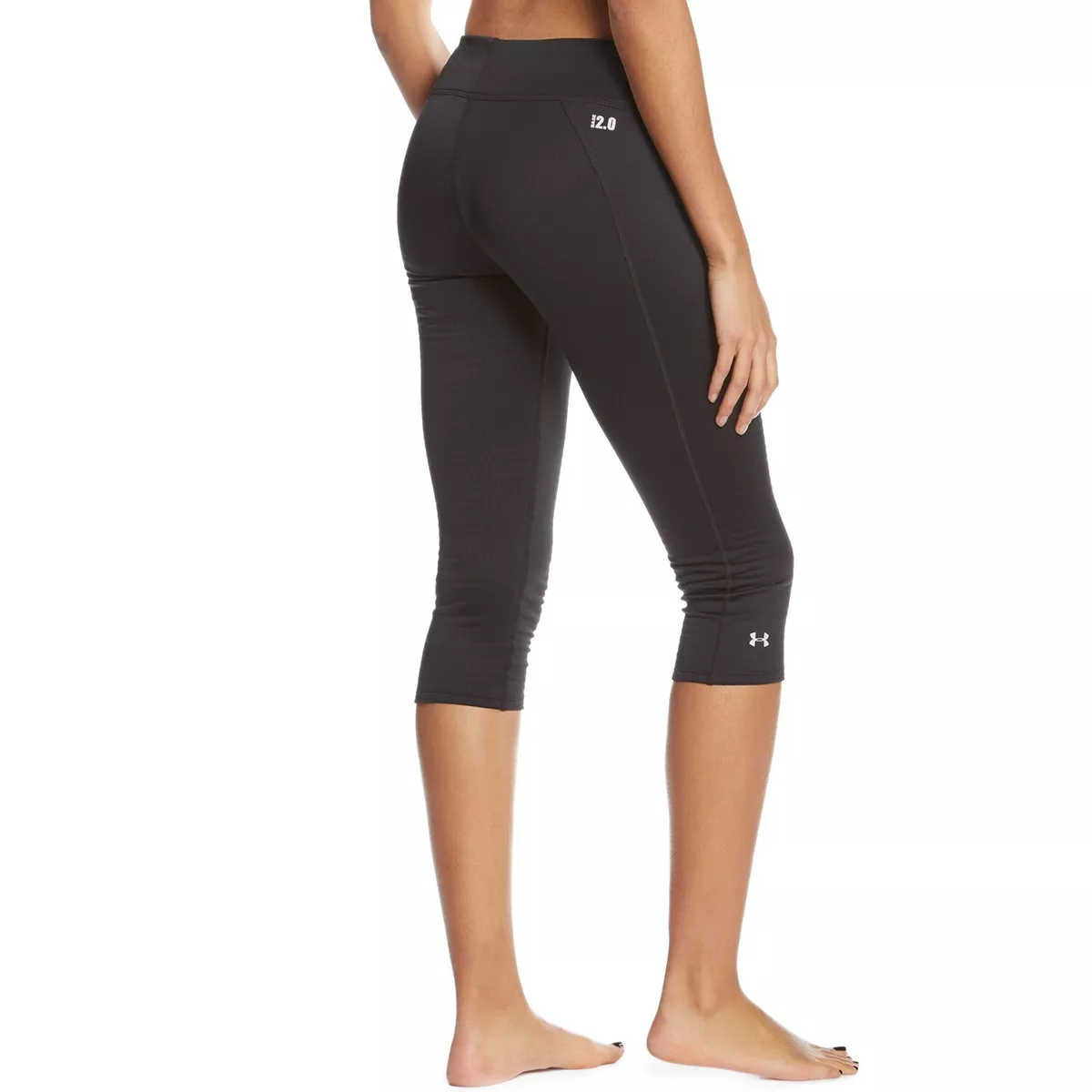 Under Armour Women s Base 2.0 Black 3 4 Legging 1282425 001 eBay