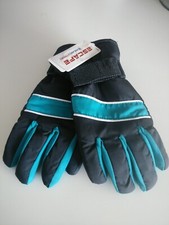 Kids Black/blue Polar Extreme Windproof Anti Slip Palm Gloves L/XL