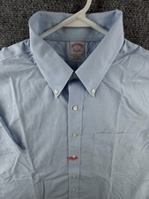 Brooks Brothers Traditional Button-Down Blue Non-Iron Cotton Button Up Shirt Men