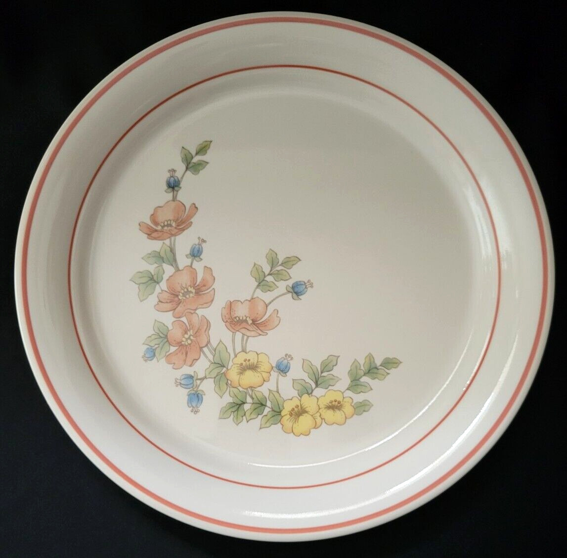 Set Of 2 Corelle Cornerstone Royal Garden Dinner Plates 10 1/4