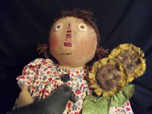 Pattern, sewing, primitive Annie doll, 18 in., Dumplinragamuffin #122 - Picture 2 of 4