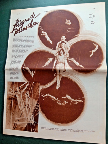 1933 H. 13 - CODONAS TRAPEZ Schweizer Illustrierte Zeitung circus cirque circo - Bild 2 von 3