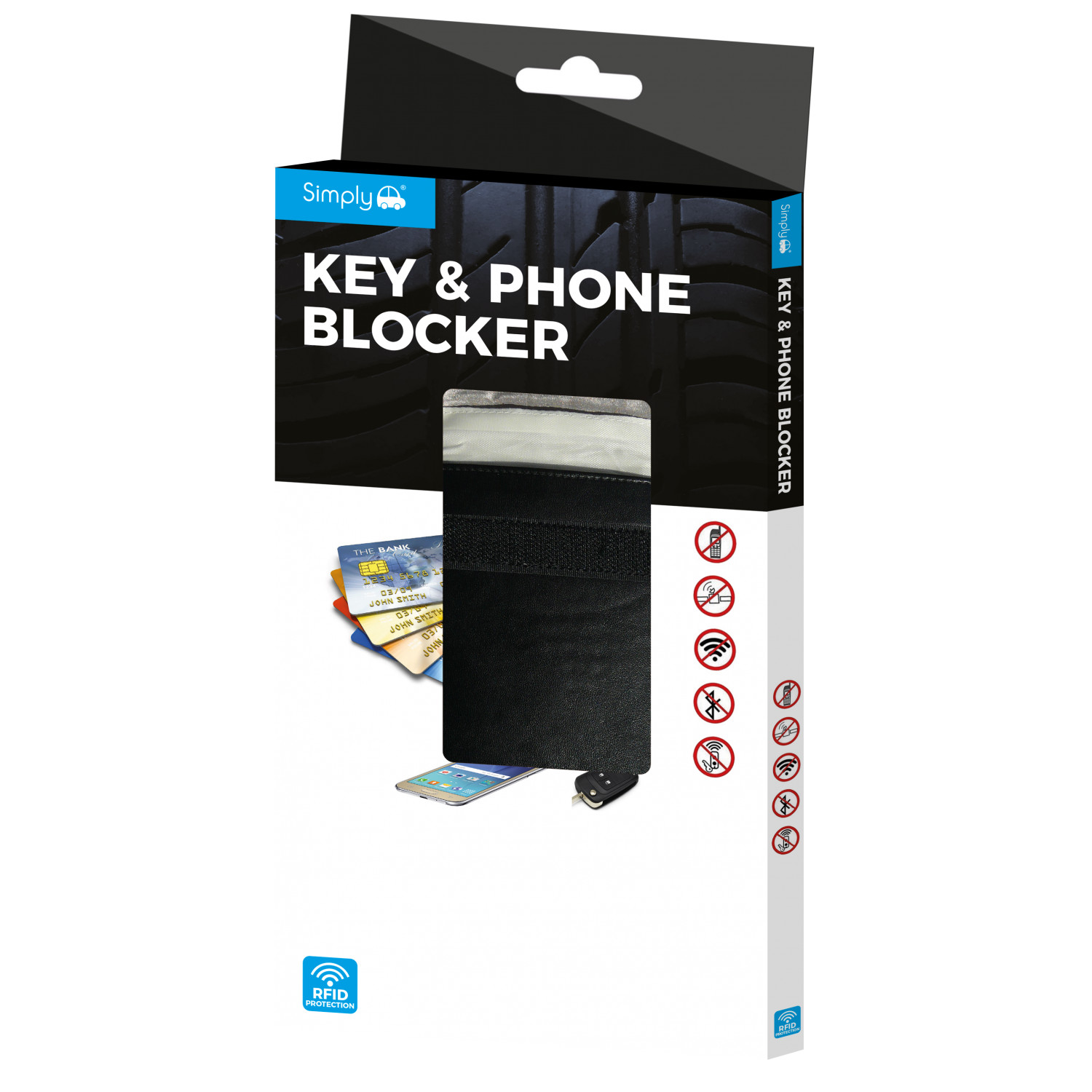 Key Phone Signal Blocker RFID Pouch Wallet RFID01 Simply