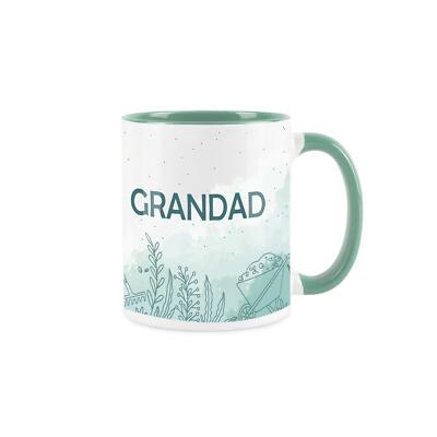Garden Meadow Opa Tasse - Tee/Kaffee personalisiert türkis Geschenk/Präsent
