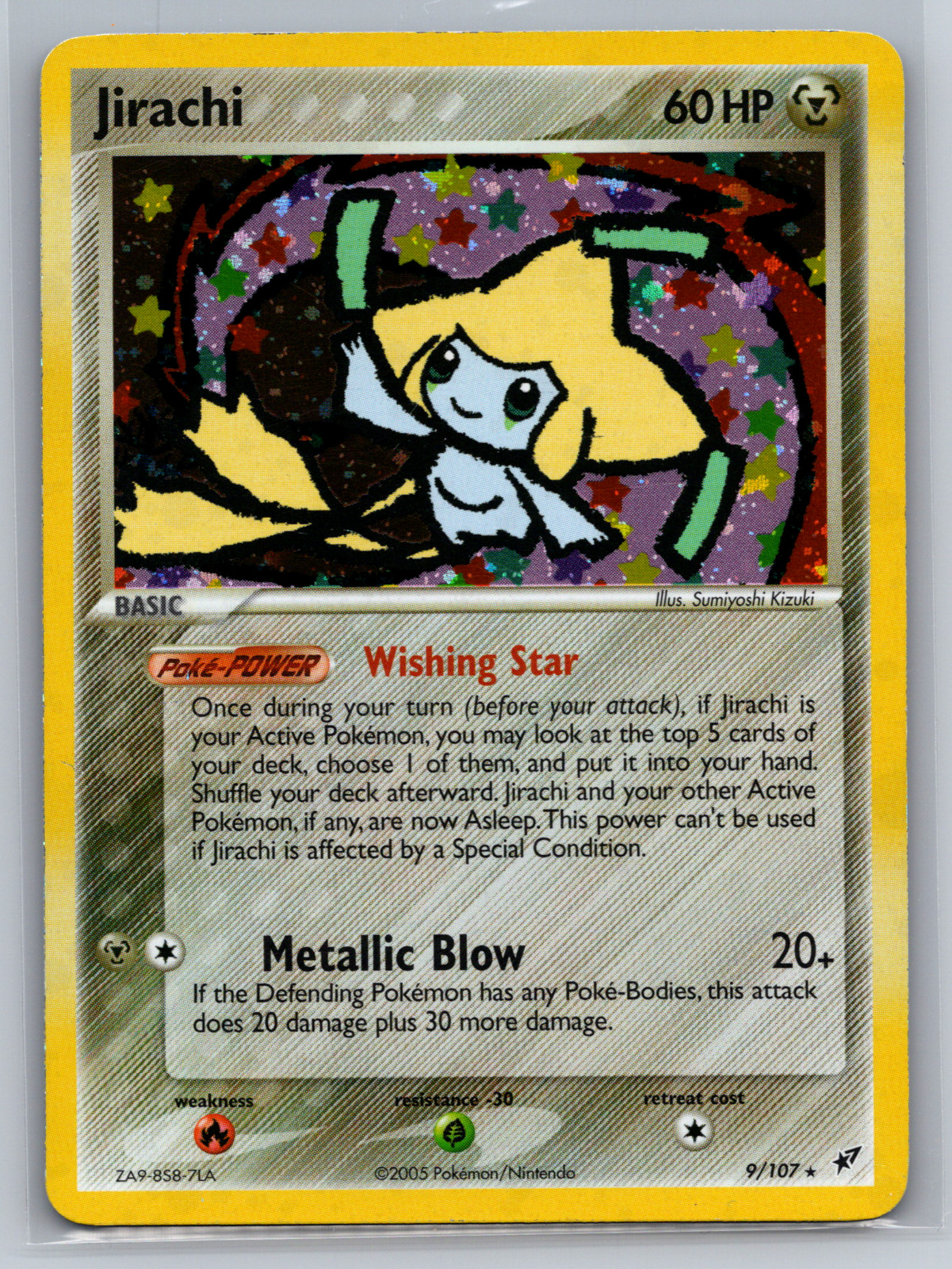 Jirachi 9/107 2005 EX Deoxys Pokemon Card Nintendo Holo Rare - LP