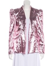 Loveshackfancy Aileen Jacket Palm Beach Pink Size S 6  Metallic $595