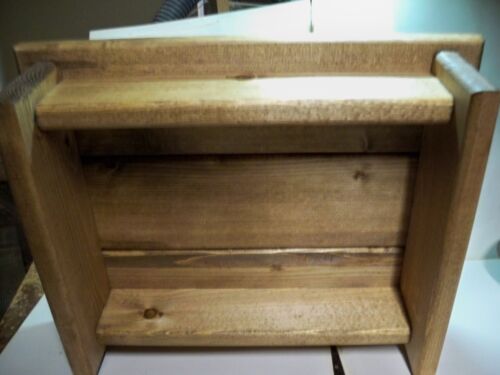 4" Handcrafted Wooden Step Stool, 4" high, Pine Early American Stain - Picture 4 of 4