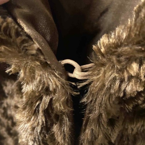 Cejon Teddy Coat Silky Curly Faux Fur Teddy Jacket Y2K Vtg L - Picture 5 of 7