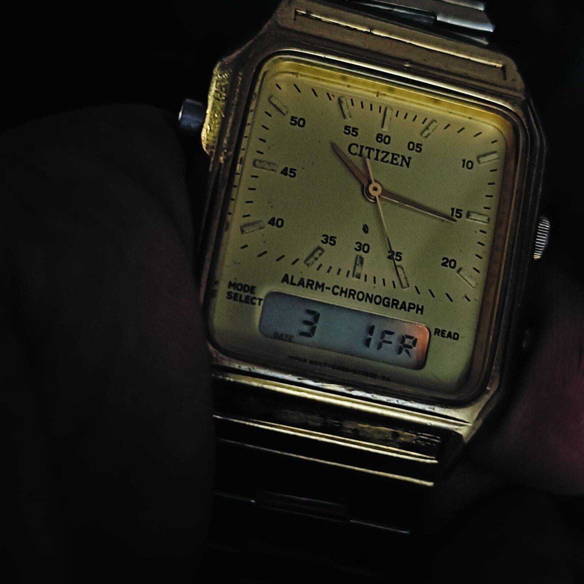 Citizen C480-S68202 Ana-Digi Alarm Chronograph Vintage Men's
