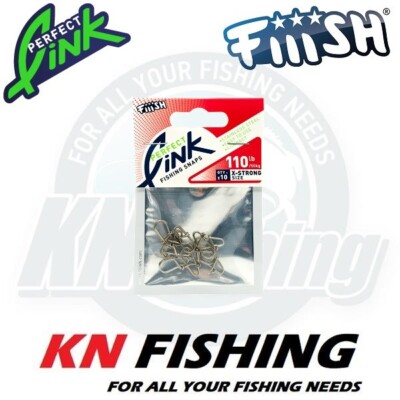 Scatto Elettrico FIIISH PERFECT LINK – 10 Pezzi In Acciaio Inox (17-110 Libbre) Per Pesca Predatori