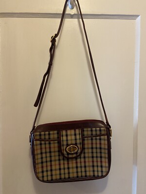 Daks London Women's Crossbody Bag Plaid Check Handbag