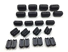 20 Pack Ferrite Chokes Bead Ring Core RFI EMI Noise Suppressor Filter Cable Clip