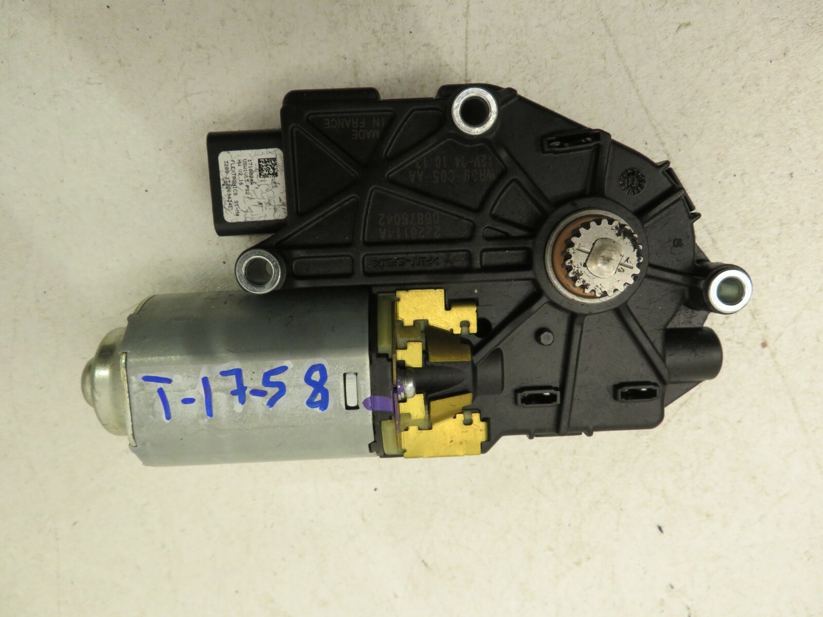 2014-2017 MASERATI GHIBLI S Q4 OVERHEAD SUNROOF MOONROOF ROOF WINDOW MOTOR OEM