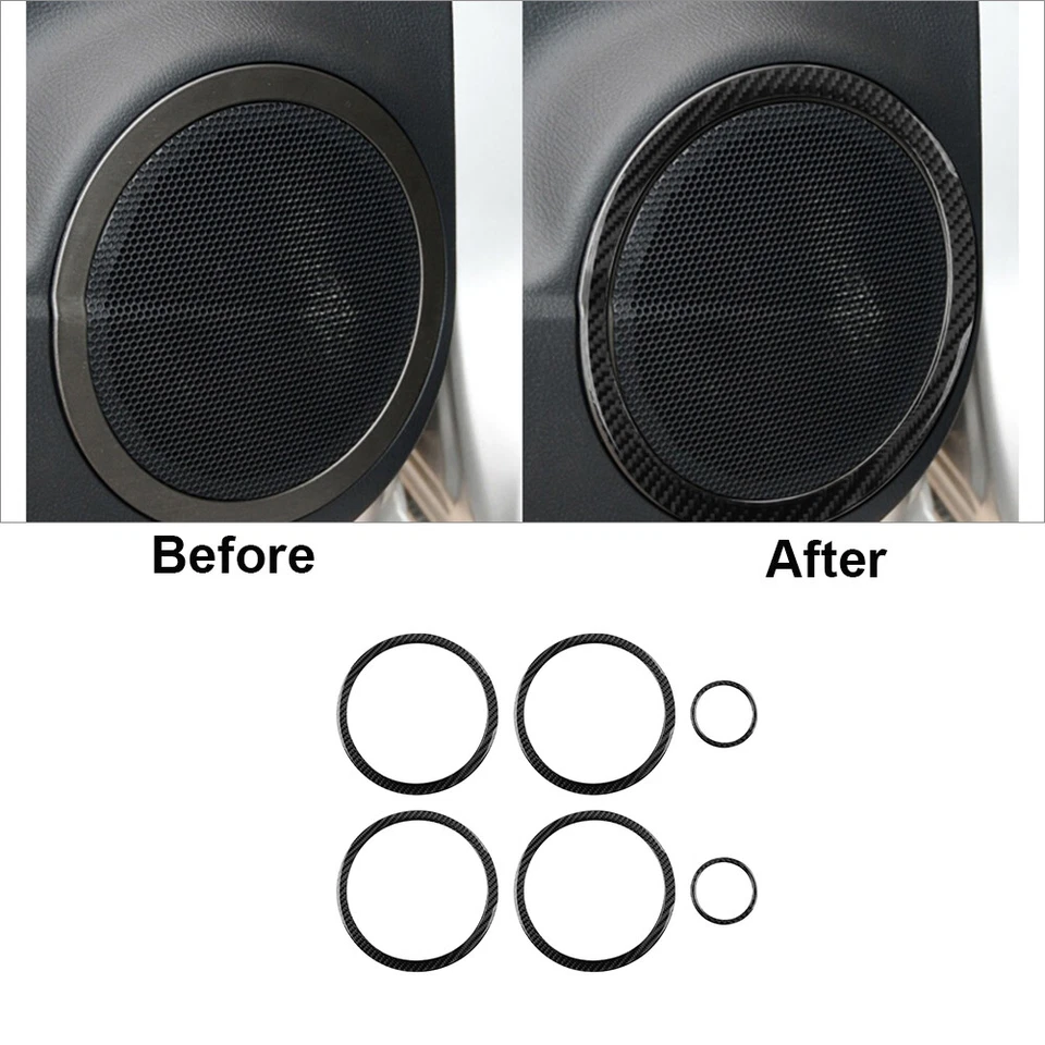 30Pcs Carbon Fiber Interior Full Kit Set Cover Trim For Toyota RAV4 2006-2012 — 第 2/4 张图片