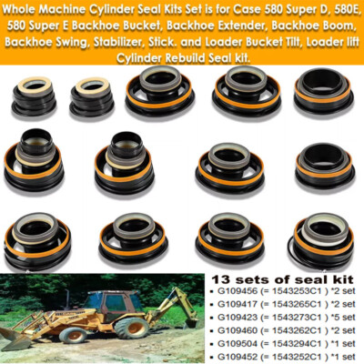 Hydraulic Cylinder Seal Kit for Case 580E/580SE/580SD/580B Backhoe Whole Machine