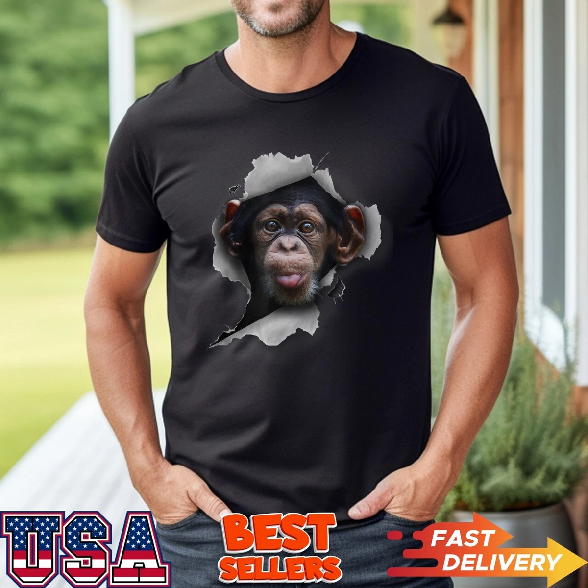funny monkey tshirt