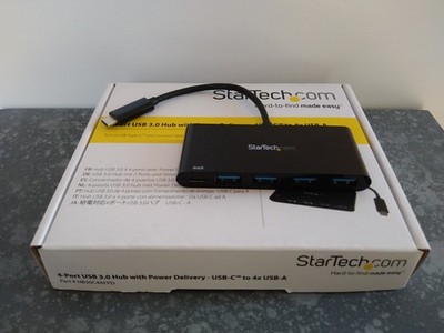 StarTech 4-Port USB 3.0 Hub mit Energie-Versorgung (powered) USB-C zu 4x USB-A