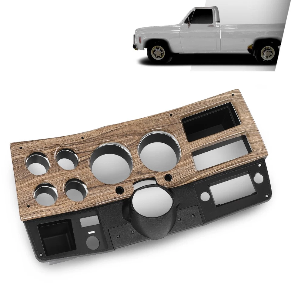 Fit For 1975-1980 Chevy GMC Pickup Truck Dash Instrument Bezel Without A/C - Image 2 of 4