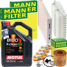 MANN INSPEKTIONSPAKET+MOTUL 5W-30 MOTORÖL passend für TOYOTA AURIS RAV 4 VERSO