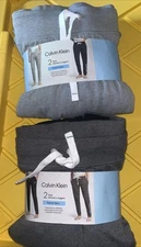 Calvin Klein  2 Pack French Terry Joggers Pants Blue-Gray & Gray Black PICK