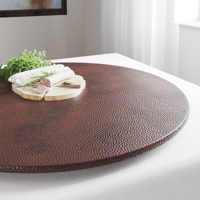 Native Trails CPO48 34'' Handcrafted Copper Lazy Susan - Copper
