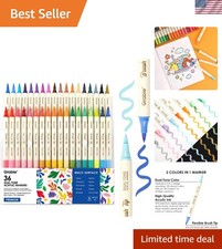 72 Colors Acrylic Paint Markers, Soft Brush T...