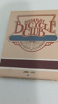 Bombay Bicycle Club Matchbook Unstruck VTG Mint Cool