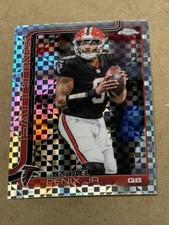 2025 Topps Chrome Michael Penix Jr X-Fractor Card 15 Falcons