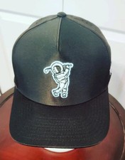 Waggle Hat Moon Shot Baseball Cap Adjustable Golf Astronaut Black